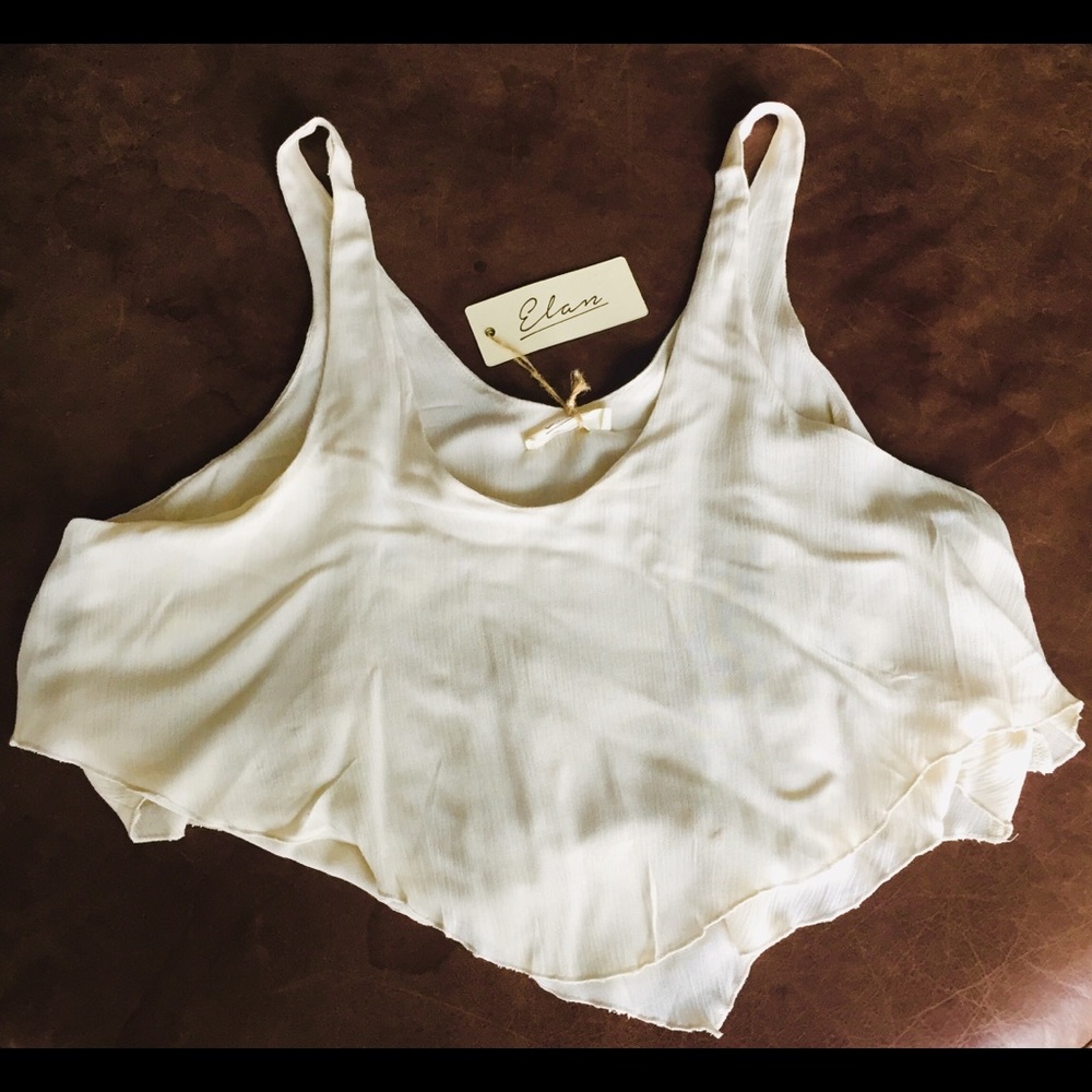 Elan Women’s New Two Layer Tank Large Light Tan